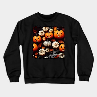 Halloween style pattern art 17 regular grid Crewneck Sweatshirt